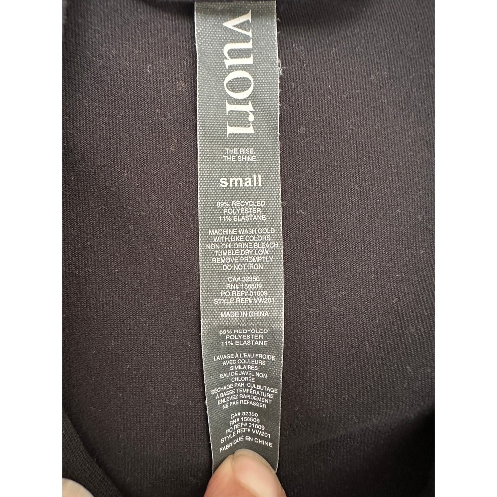 Vuori Halo Performance Hoodie 2.0 Womens Small Black Full Zip Dreamknit VW201 - Picture 3 of 7